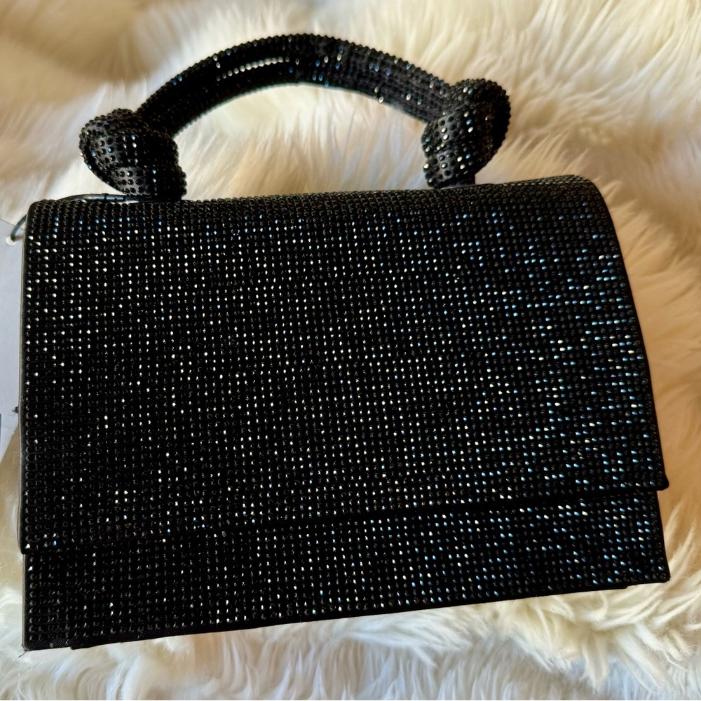 ZARA | Rhinestone Embellishment Top Handle